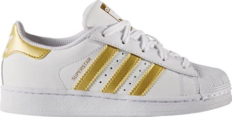 adidas wit met goud|Witte sneakers .